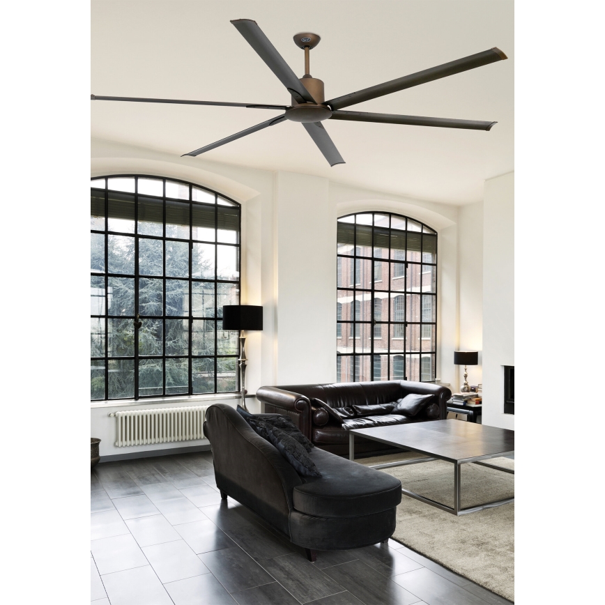 FARO 33462A – Deckenventilator ANDROS XL braun d 213 cm + Fernbedienung
